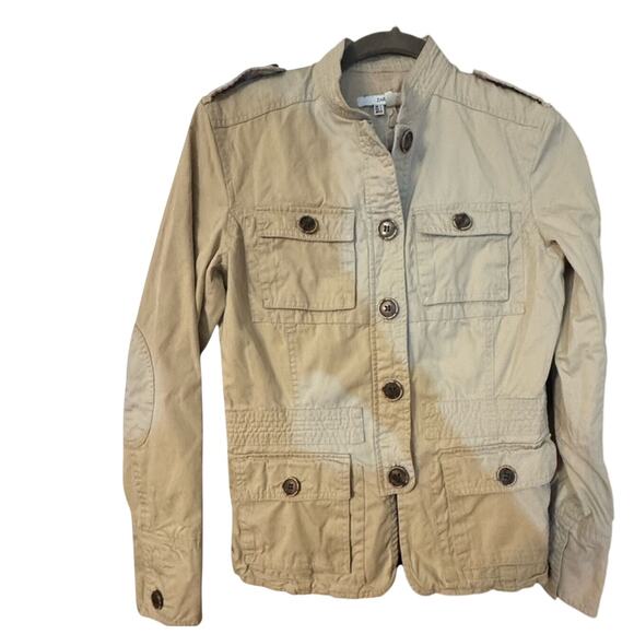 H&M Beige Military Style Jacket - Picture 1 of 4